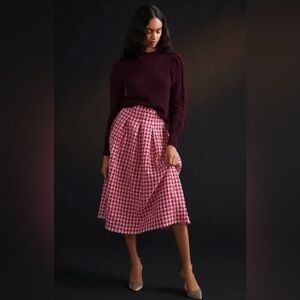 Anthropologie Eva Franco Checkered Skirt | Size 6